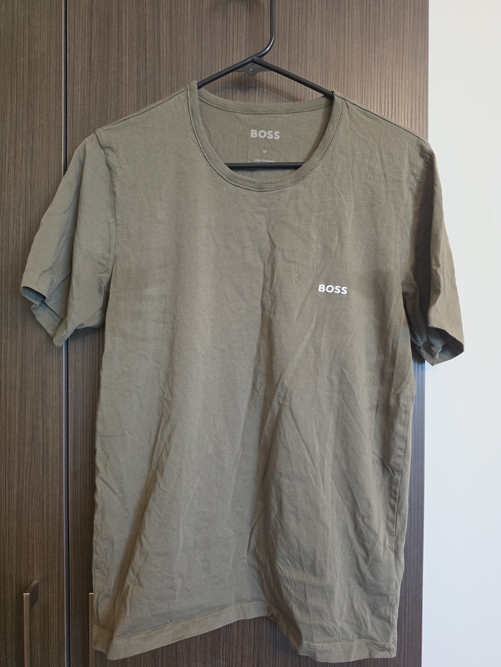 BOSS Olive Green Logo Crew Neck T-Shirt